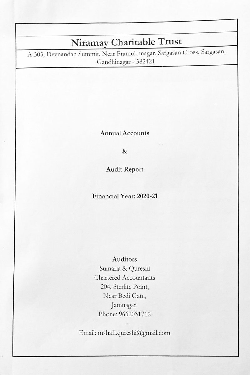 Niramay Audit Report 2020-21